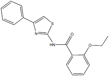 2-ethoxy-N-(4-phenyl-1,3-thiazol-2-yl)benzamide Structure