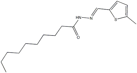 N'-[(5-methyl-2-thienyl)methylene]decanohydrazide Structure