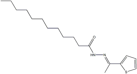 N'-[1-(2-thienyl)ethylidene]dodecanohydrazide 구조식 이미지