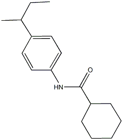 N-(4-sec-butylphenyl)cyclohexanecarboxamide Structure