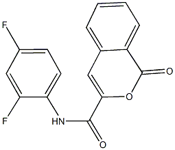 N-(2,4-difluorophenyl)-1-oxo-1H-isochromene-3-carboxamide Structure