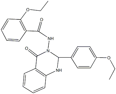 2-ethoxy-N-(2-(4-ethoxyphenyl)-4-oxo-1,4-dihydro-3(2H)-quinazolinyl)benzamide Structure