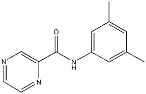 N-(3,5-dimethylphenyl)-2-pyrazinecarboxamide 구조식 이미지