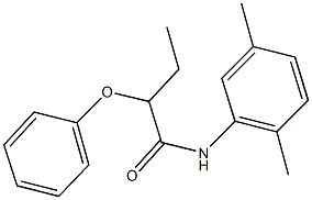 N-(2,5-dimethylphenyl)-2-phenoxybutanamide 구조식 이미지
