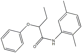 N-(2,5-dimethylphenyl)-2-phenoxybutanamide Structure