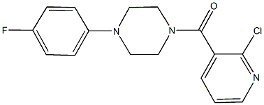 1-[(2-chloro-3-pyridinyl)carbonyl]-4-(4-fluorophenyl)piperazine Structure