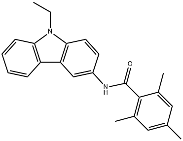 N-(9-ethyl-9H-carbazol-3-yl)-2,4,6-trimethylbenzamide Structure