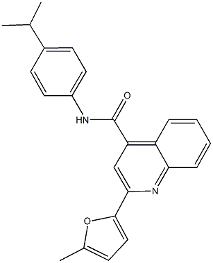 N-(4-isopropylphenyl)-2-(5-methyl-2-furyl)-4-quinolinecarboxamide Structure