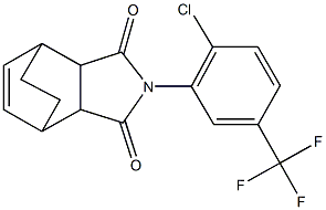 4-[2-chloro-5-(trifluoromethyl)phenyl]-4-azatricyclo[5.2.2.0~2,6~]undec-8-ene-3,5-dione 구조식 이미지