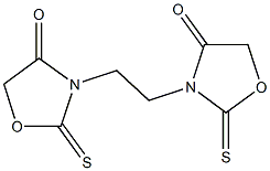 3-[2-(4-oxo-2-thioxo-1,3-oxazolidin-3-yl)ethyl]-2-thioxo-1,3-oxazolidin-4-one 구조식 이미지