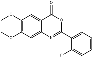 2-(2-fluorophenyl)-6,7-dimethoxy-4H-3,1-benzoxazin-4-one Structure