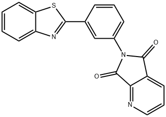 6-[3-(1,3-benzothiazol-2-yl)phenyl]-5H-pyrrolo[3,4-b]pyridine-5,7(6H)-dione Structure