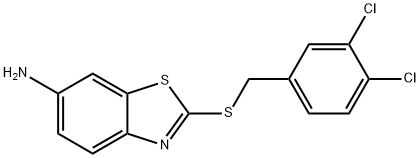 2-[(3,4-dichlorobenzyl)sulfanyl]-1,3-benzothiazol-6-amine Structure