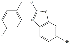 2-[(4-fluorobenzyl)sulfanyl]-1,3-benzothiazol-6-ylamine Structure