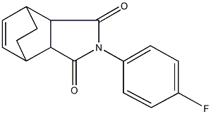 4-(4-fluorophenyl)-4-azatricyclo[5.2.2.0~2,6~]undec-8-ene-3,5-dione 구조식 이미지