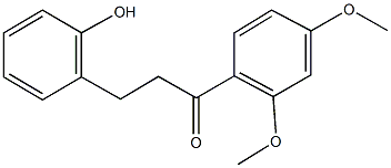 1-(2,4-dimethoxyphenyl)-3-(2-hydroxyphenyl)-1-propanone Structure
