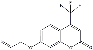 7-(allyloxy)-4-(trifluoromethyl)-2H-chromen-2-one 구조식 이미지