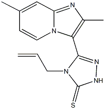 4-allyl-5-(2,7-dimethylimidazo[1,2-a]pyridin-3-yl)-2,4-dihydro-3H-1,2,4-triazole-3-thione 구조식 이미지