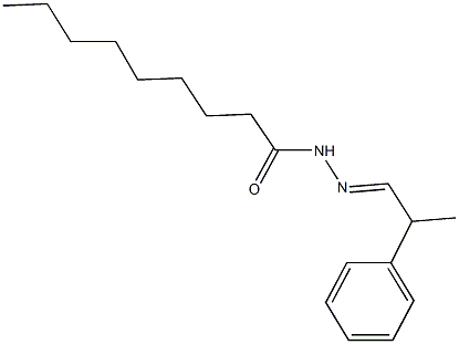 N'-(2-phenylpropylidene)nonanohydrazide Structure