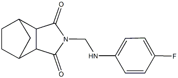 4-[(4-fluoroanilino)methyl]-4-azatricyclo[5.2.1.0~2,6~]decane-3,5-dione 구조식 이미지