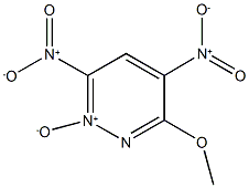 3-methoxy-4,6-dinitropyridazine 1-oxide Structure