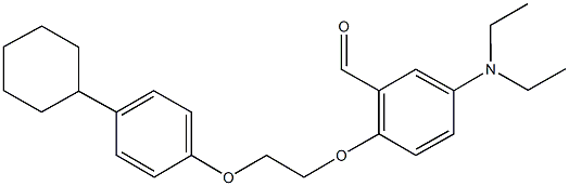 2-[2-(4-cyclohexylphenoxy)ethoxy]-5-(diethylamino)benzaldehyde Structure