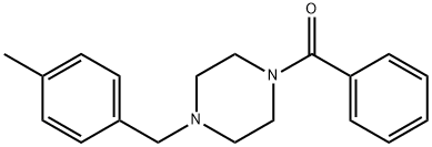 1-[(4-methylphenyl)methyl]-4-(phenylcarbonyl)piperazine Structure