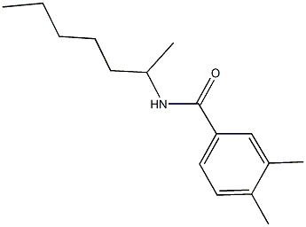 3,4-dimethyl-N-(1-methylhexyl)benzamide 구조식 이미지