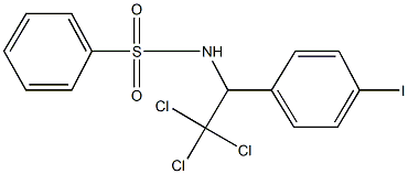 N-[2,2,2-trichloro-1-(4-iodophenyl)ethyl]benzenesulfonamide 구조식 이미지