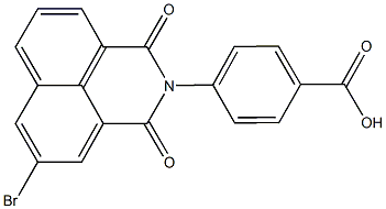 4-(5-bromo-1,3-dioxo-1H-benzo[de]isoquinolin-2(3H)-yl)benzoic acid Structure