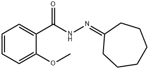 N'-cycloheptylidene-2-methoxybenzohydrazide Structure