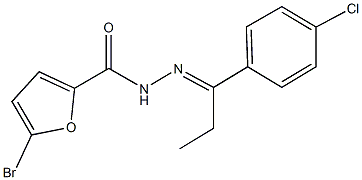 5-bromo-N'-[1-(4-chlorophenyl)propylidene]-2-furohydrazide Structure