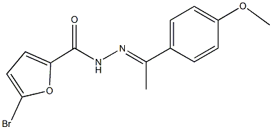 5-bromo-N'-[1-(4-methoxyphenyl)ethylidene]-2-furohydrazide Structure