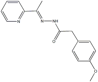 2-(4-methoxyphenyl)-N'-[1-(2-pyridinyl)ethylidene]acetohydrazide Structure