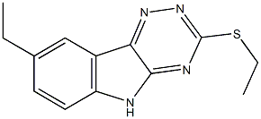 8-ethyl-3-(ethylsulfanyl)-5H-[1,2,4]triazino[5,6-b]indole 구조식 이미지