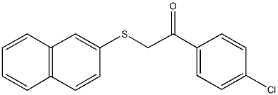 1-(4-chlorophenyl)-2-(2-naphthylsulfanyl)ethanone Structure
