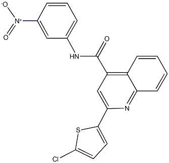 2-(5-chloro-2-thienyl)-N-{3-nitrophenyl}-4-quinolinecarboxamide Structure