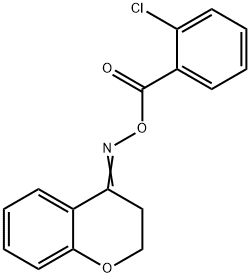 2,3-dihydro-4H-chromen-4-one O-(2-chlorobenzoyl)oxime Structure