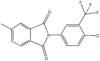 2-[4-chloro-3-(trifluoromethyl)phenyl]-5-methyl-1H-isoindole-1,3(2H)-dione Structure