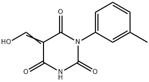 5-(hydroxymethylene)-1-(3-methylphenyl)-2,4,6(1H,3H,5H)-pyrimidinetrione Structure