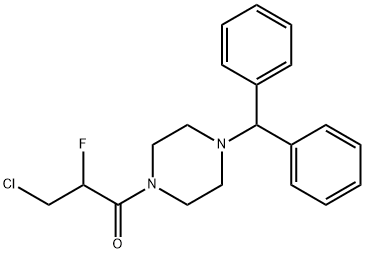 1-benzhydryl-4-(3-chloro-2-fluoropropanoyl)piperazine 구조식 이미지