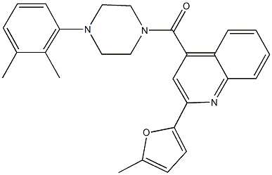 4-{[4-(2,3-dimethylphenyl)-1-piperazinyl]carbonyl}-2-(5-methyl-2-furyl)quinoline Structure