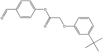 4-formylphenyl (3-tert-butylphenoxy)acetate 구조식 이미지