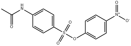 4-nitrophenyl 4-(acetylamino)benzenesulfonate 구조식 이미지