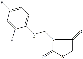 3-[(2,4-difluoroanilino)methyl]-1,3-thiazolidine-2,4-dione Structure