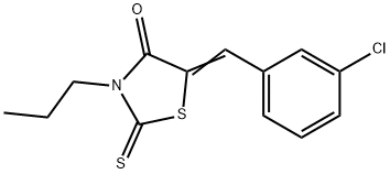 5-(3-chlorobenzylidene)-3-propyl-2-thioxo-1,3-thiazolidin-4-one Structure