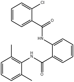 2-[(2-chlorobenzoyl)amino]-N-(2,6-dimethylphenyl)benzamide Structure