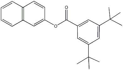 2-naphthyl 3,5-ditert-butylbenzoate 구조식 이미지