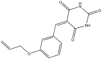 5-[3-(allyloxy)benzylidene]-2,4,6(1H,3H,5H)-pyrimidinetrione 구조식 이미지