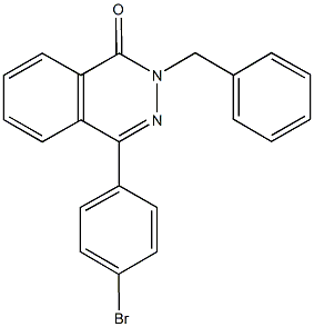 2-benzyl-4-(4-bromophenyl)-1(2H)-phthalazinone Structure